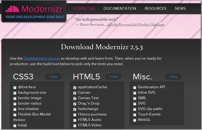 ModernizrDownload ModernizrDownload