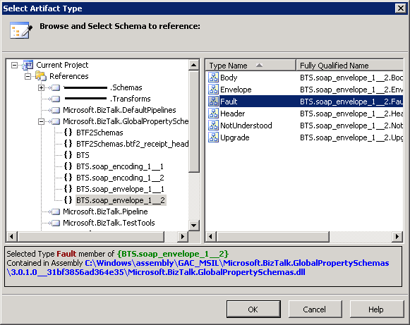 Select Soap 1.2 Fault Schema