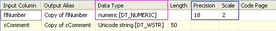 Data Conversion Transformation