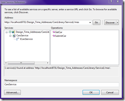 AddServiceReference AddServiceReference