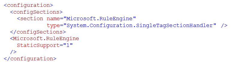StaticSupport configuration