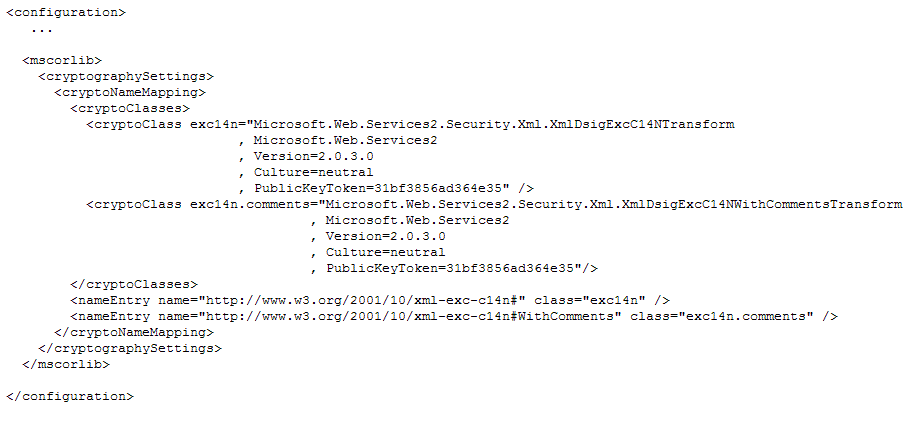 Transform Configuration