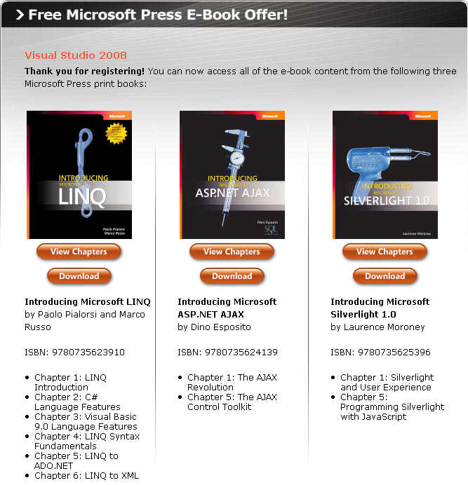 MSPress eBooks