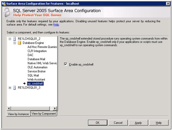 You have Enable xp_cmdshell from the Surface Area Configuration to run the above command
