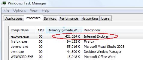 For each refresh, the memory usage was increased by approximately 100M, and it would never go down.