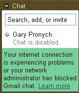 Gmail Chat Disabled