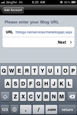 Blog URL - This is GeeksWithBlogs MetaBlogAPI URL
