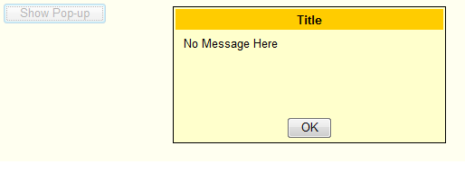 Modal Pop-up Sample