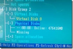 RAID controller reporting bay 9 is empty