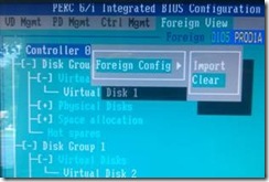 Clear the foreign configuration
