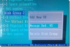 Manage dedicated hot swap
