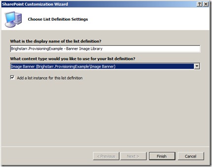 VSCreateListInstance VSCreateListInstance