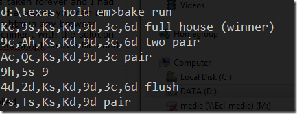Texas Hold em coffeescript output Texas Hold em coffeescript output