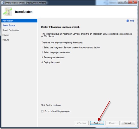 Deploying SSIS to Integration Services Catalog (SSISDB) via SQL Server Data Tools screenshot 1