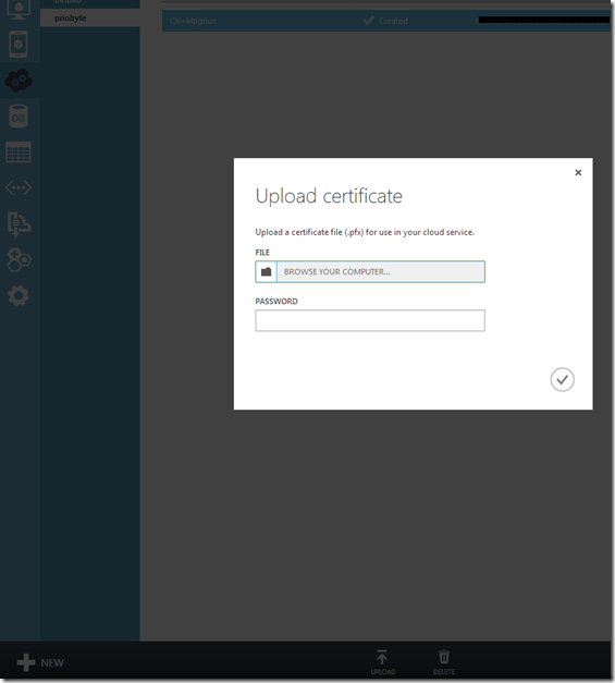 UploadCertificateToAzure UploadCertificateToAzure