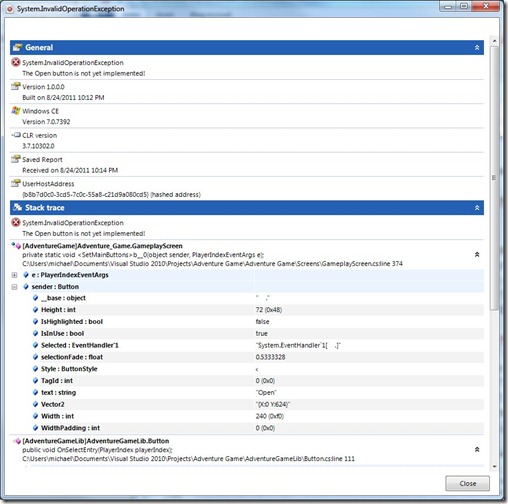 SmartAssemblyExceptionReport SmartAssemblyExceptionReport