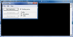 CLR Profiler while it's not running anything