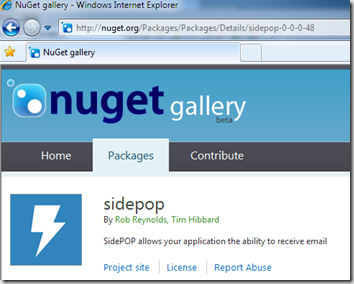 SidePOP on NuGet gallery! SidePOP on NuGet gallery!