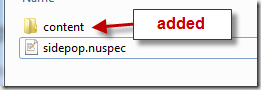 adding a content folder! adding a content folder