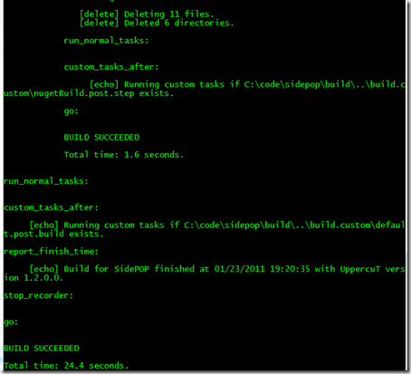 Loving the colorific console! build it like the matrix