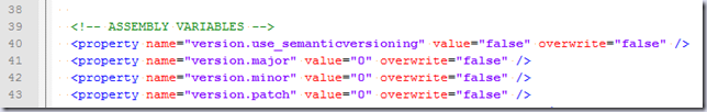 Versioning with added SemVer properties Versioning with added SemVer properties