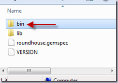 create a bin directory
