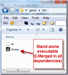 stand alone executable in bin stand alone executable in bin