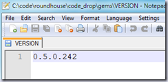 VERSION with 0.5.0.242 as the contents of the file VERSION with 0.5.0.242 as the contents of the file