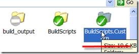 Creating the BuildScripts custom directory