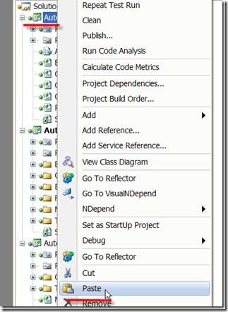 Paste App.config back into your project