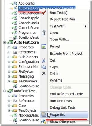 Properties of AutoTest.Console.exe.config.template
