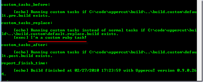 I'm a custom ruby task! I'm a custom ruby task!