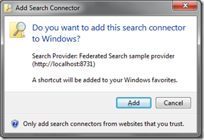 Add Search Connector