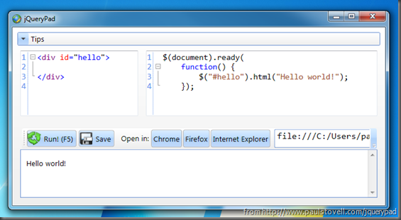 jQueryPad