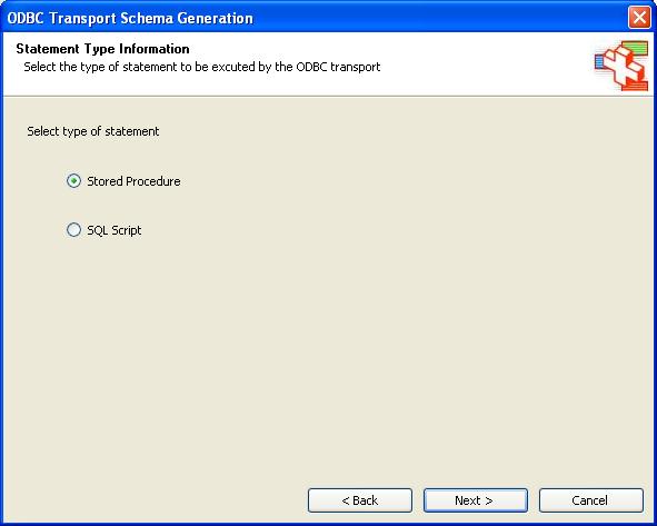 BizTalk 2009 ODBC Adpater Schema Generation - ODBC Statement Type