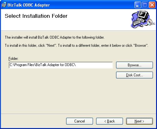 BizTalk 2009 Community ODBC Adapter - Installation Folder