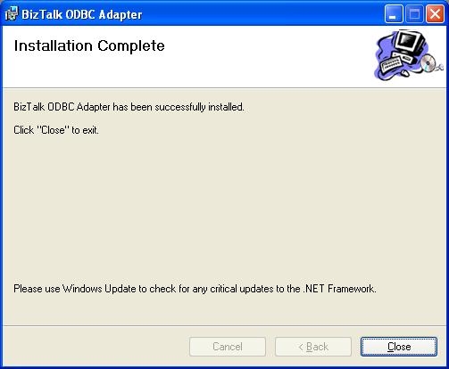 BizTalk 2009 Community ODBC Adapter - Installation Complete
