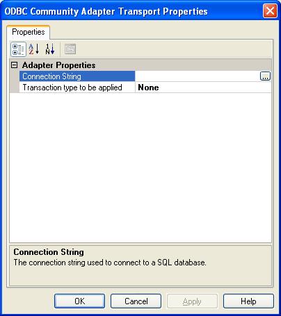BizTalk 2009 ODBC Adapter Send Port - Transport Properties
