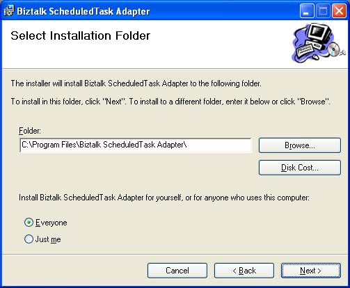 BizTalk 2009 Scheduled Task Adapter - Installation Location