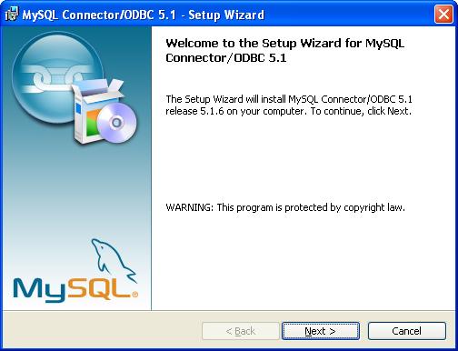 MySQL ODBC Data Connector - Splash Screen