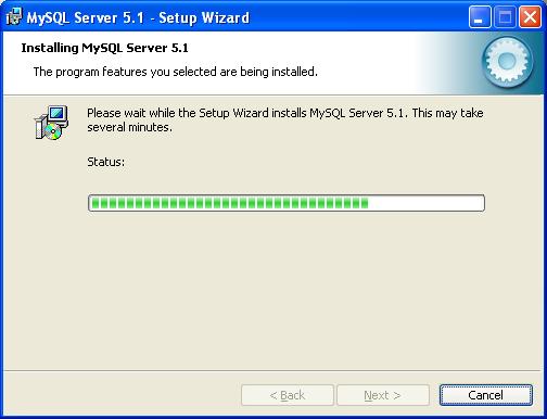 MySQL Installation - Installing