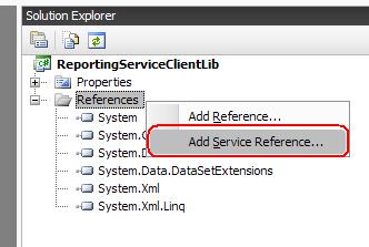 Add Service Reference