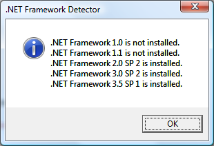 .NET framework vrsion detector .NET framework vrsion detector