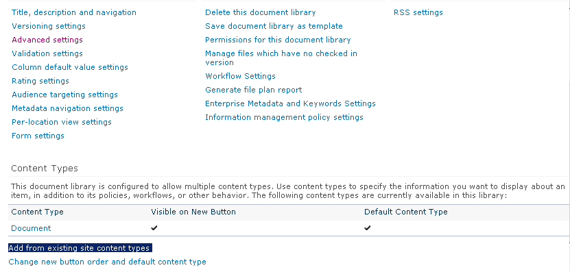 Add Document Sets Content Type