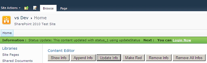 Update Status