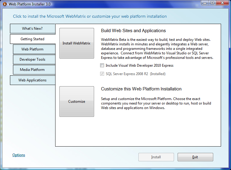 Microsoft web platform installer 3.0 full download