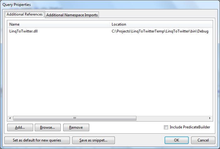 LINQPad References Page