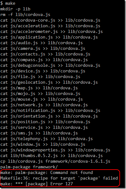 palm_package_error palm_package_error