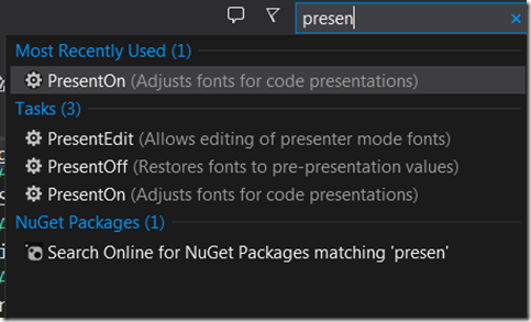Presentation Mode Presentation Mode