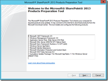 Installing Prerequisites … Installing Prerequisites …